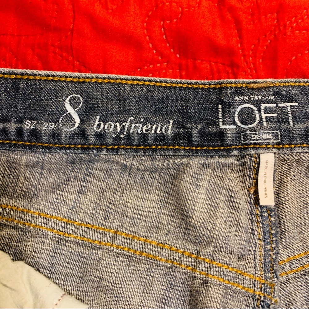 Ann Taylor LOFT Boyfriend Crop Jeans Size 8 - Picture 7 of 8